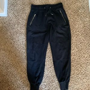 divided black joggers
